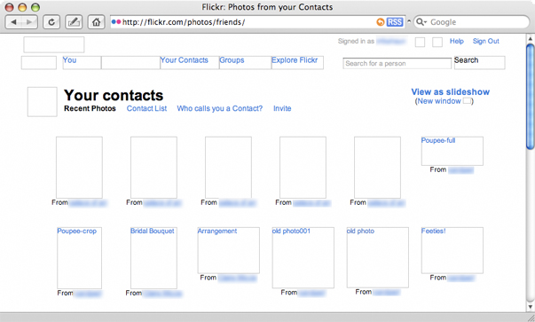 Figure 6: Accessible and inaccessible images on photo-sharing site Flickr